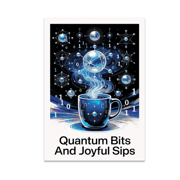 Futuristic Quantum Wall Art - Tech Enthusiast - 13x19 Poster Print