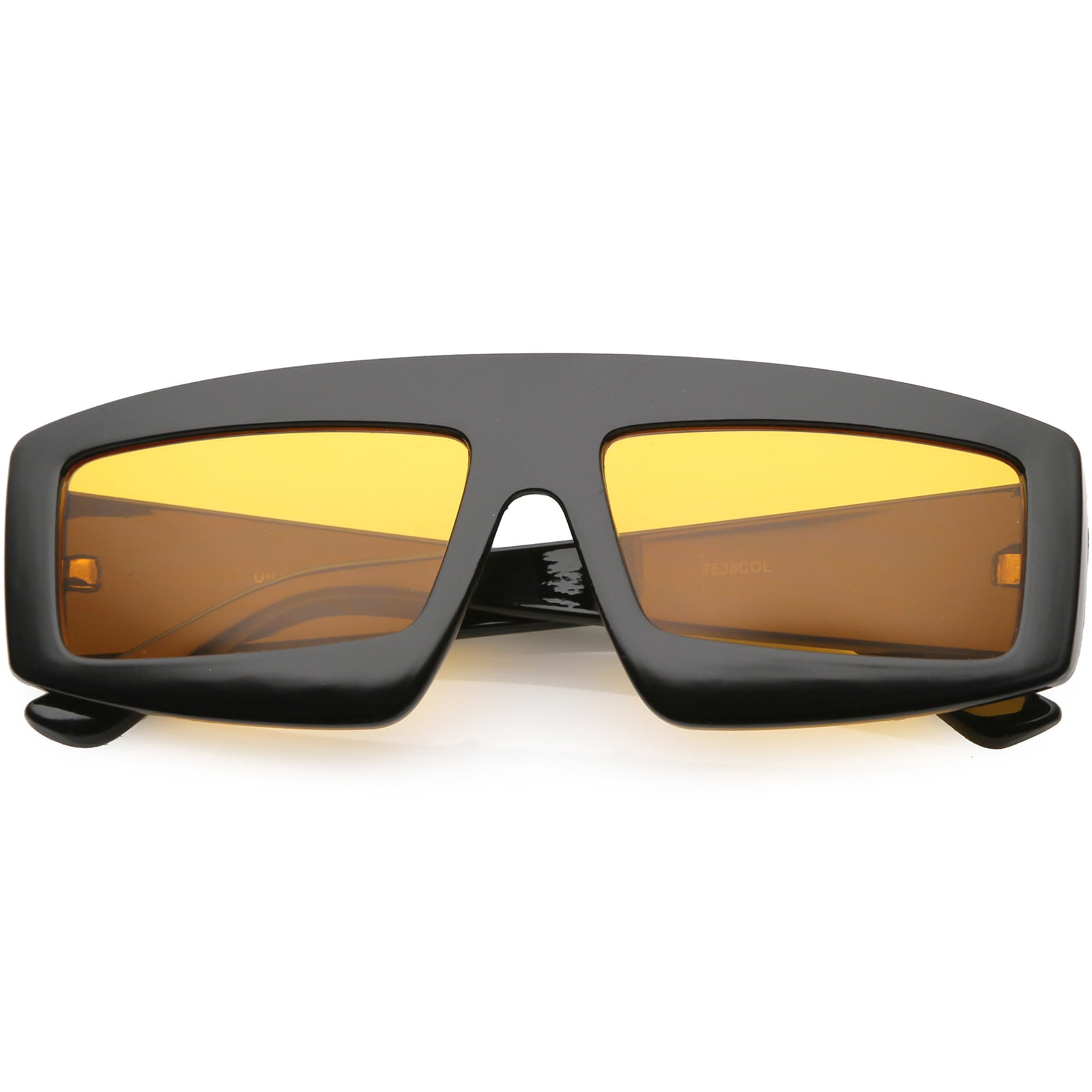 Futuristic Green & Black and orange yellow lens Sunglasses with Textured Design Futuristic Green Sunglasses - Etsy main image 3