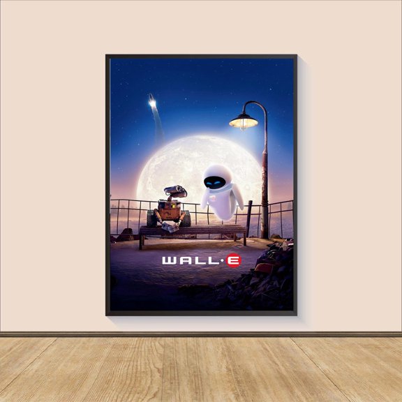 Futuristic Robot Animation Wall Art Giant Android Friendly Space Decor, Unframed Poster