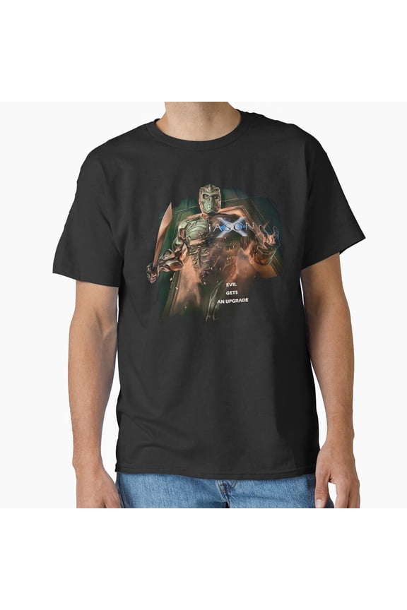 Futuristic Sci Fi Cyborg Slasher Space Horror Graphic Tee T-Shirt
