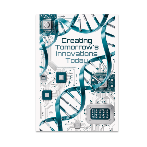 Futuristic Science Decor - Biomedical Engineering Enthusiast - 13x19 Poster Print