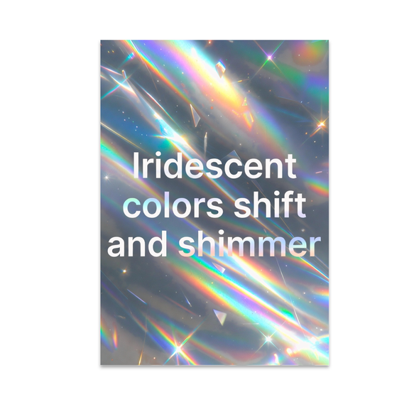 Futuristic Shimmering Wall Decor - Modern Art Enthusiast - 13x19 Poster Print