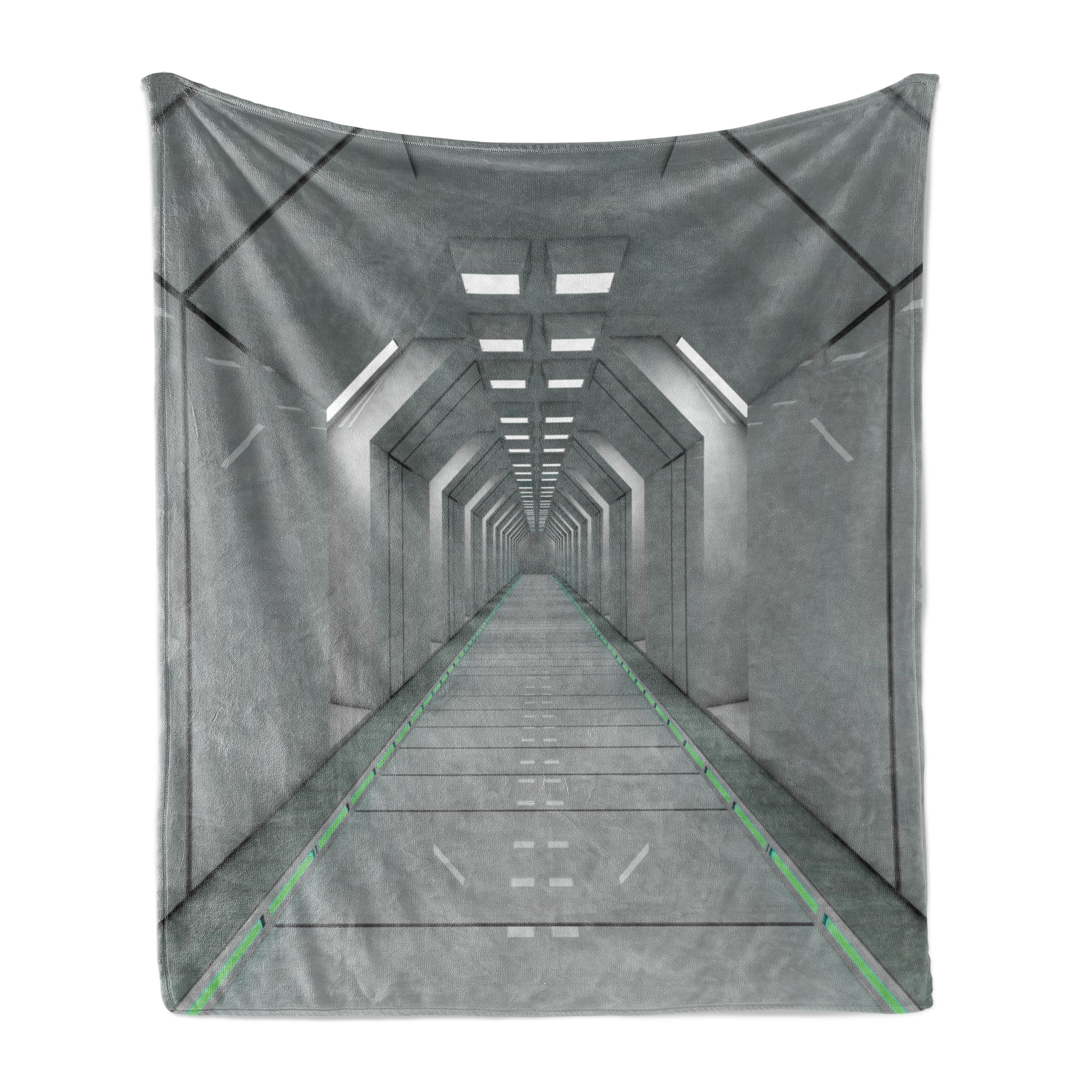 Futuristic Space Car Fleece Sherpa Blanket - Kids Edition main image 1