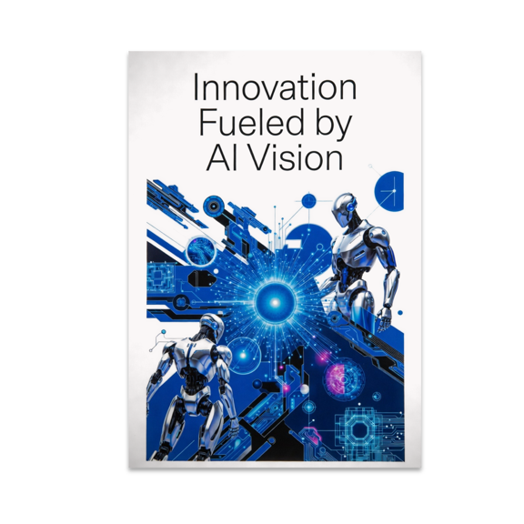 Futuristic Tech Art - Innovation Enthusiast - 13x19 Poster Print