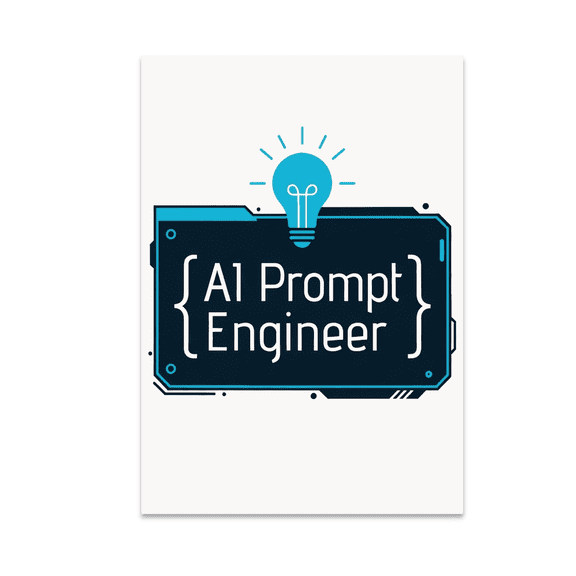 Futuristic Tech Decor - AI Prompt Engineer - 13x19 Poster Print