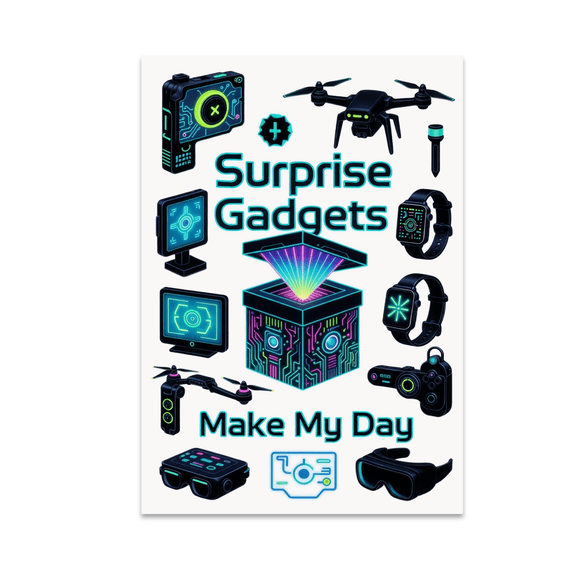 Futuristic Tech Decor - Gadget Enthusiast - 13x19 Poster Print