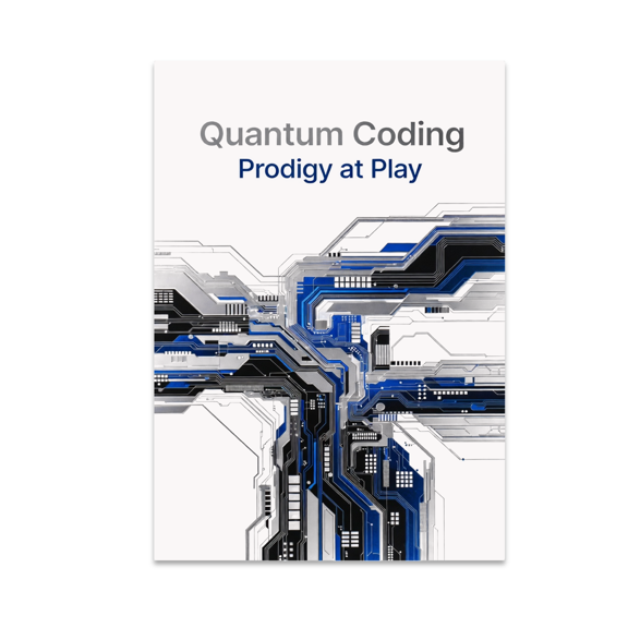 Futuristic Tech Decor - Quantum Coding Prodigy Enthusiast - 13x19 Poster Print