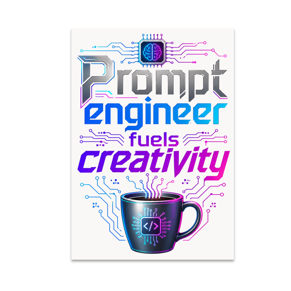 Futuristic Tech Decor - Tech Enthusiast - 13x19 Poster Print