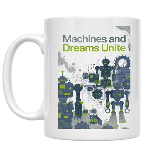 Futuristic Tech Design - Technology Enthusiast - 11 oz Ceramic Coffee Mug