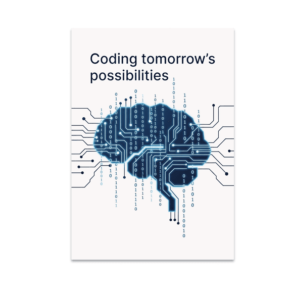 Futuristic Tech Wall Art - AI Engineer - 13x19 Poster Print