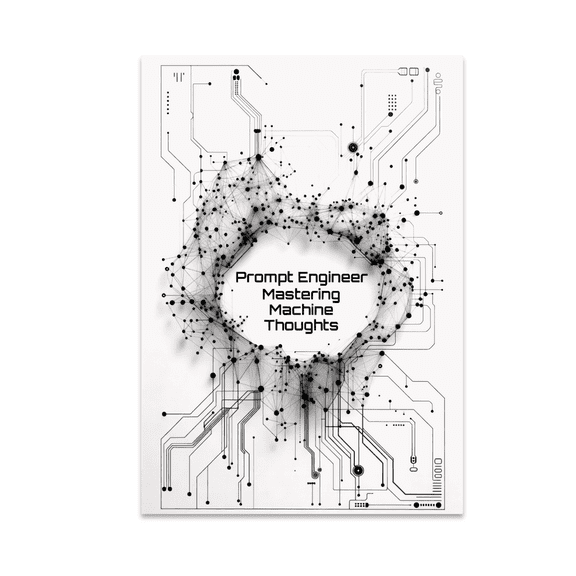Futuristic Tech Wall Art - AI Enthusiast - 13x19 Poster Print