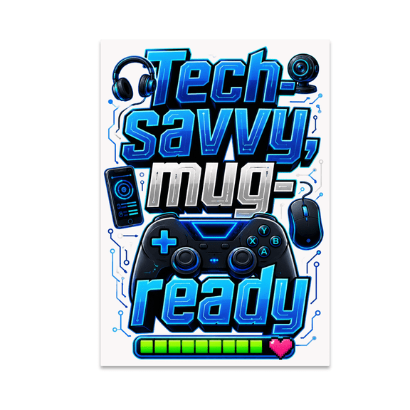 Futuristic Tech Wall Art - Tech-Savvy Enthusiast - 13x19 Poster Print