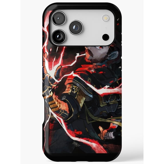 Select Tip Image Futuristic Warrior with Red Energy Streaks Tough Phone Case ...