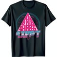 thumbnail image 1 of Futuristic ZAPPET Graphic Black T-Shirt 80s Design, 1 of 5