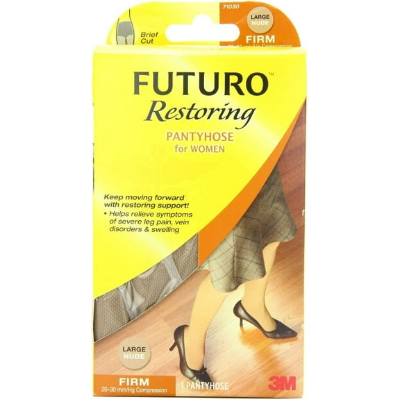 Futuro 3M Restoring Pantyhose Women Cut Firm Restoring Support, Nude