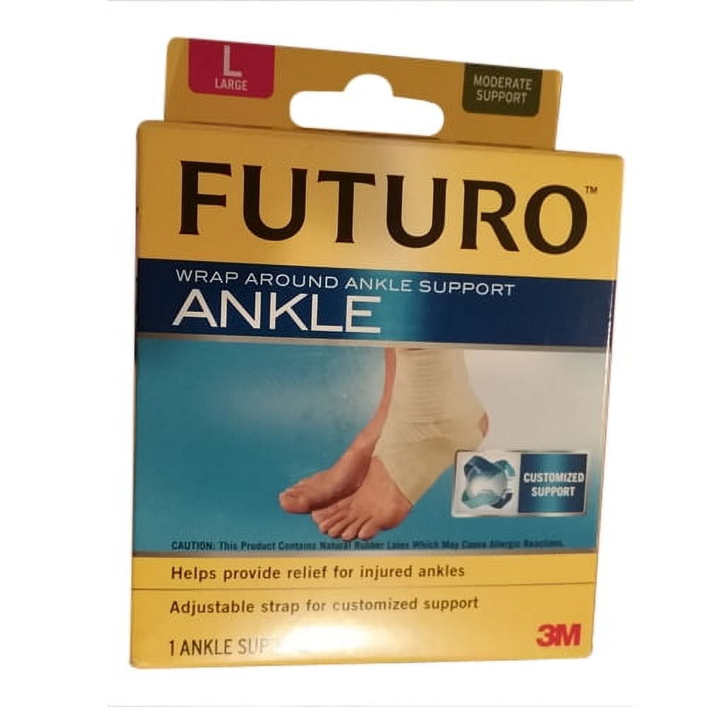 Futuro Ankle Around Support Wrap, Model No : 47876, Large - 1 Ea, 2 Pack 