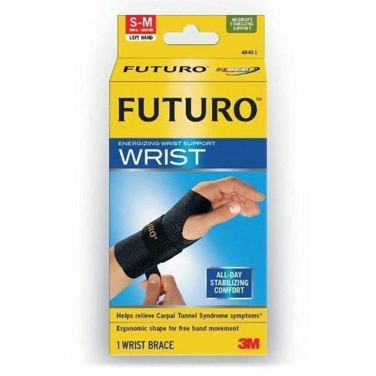 Futuro Energizing Wrist Support for All Day Stabilizing Comfort, S / M