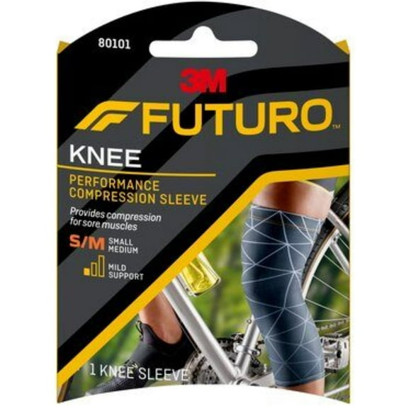 Futuro Performance Compression Knee Sleeve, Small/Medium, 1 ea (Pack of 2)