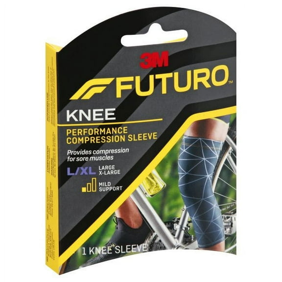Futuro Sport Performance Compression Knee Sleeve, Large/X-Large
