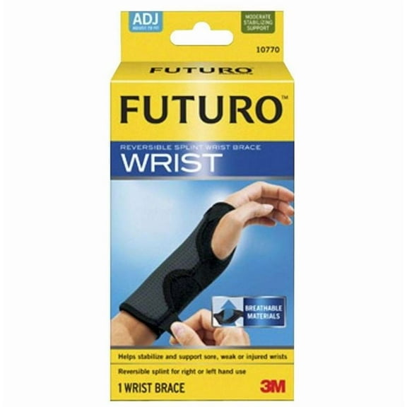 Futuro Wrist Brace 10770EN One Size Fits Most 1 Each, Black