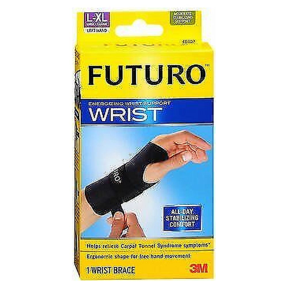 Futuro Wrist Left Hand Compression Stabilizing Brace, Large/ExtraLarge