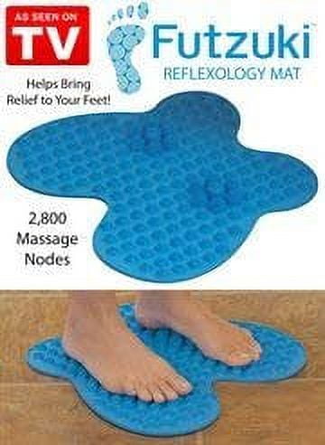 Futzuki -Reflexology Mat Sitting or Standing Foot Heels Arches Massage Nodes Anti-Slip as Seen on TV