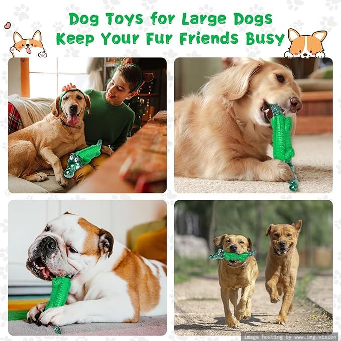 Fuufome Dog Chew Toys for Aggressive Chewers Tough Dog Toys for Large