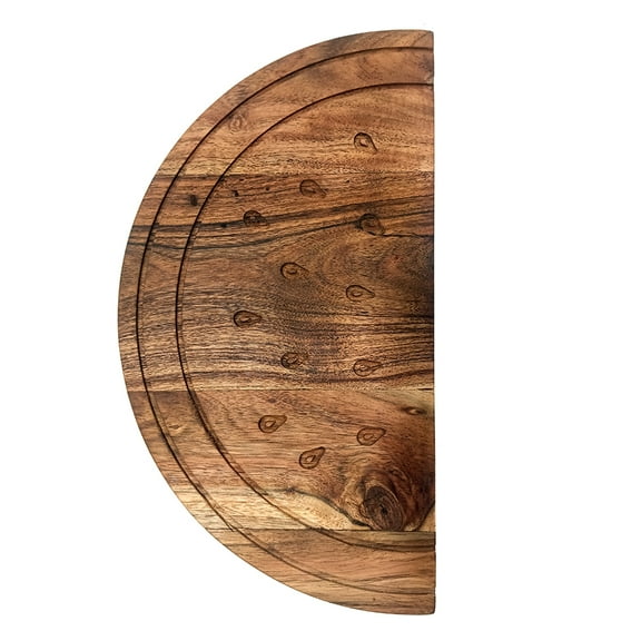 Fuuny Watermelon Shape Acacia Wood Cutting Board Gift For Her Fruit Shape Serving Tray Kitchen Dcor ( Watermelon 14.5 X 8Inch)