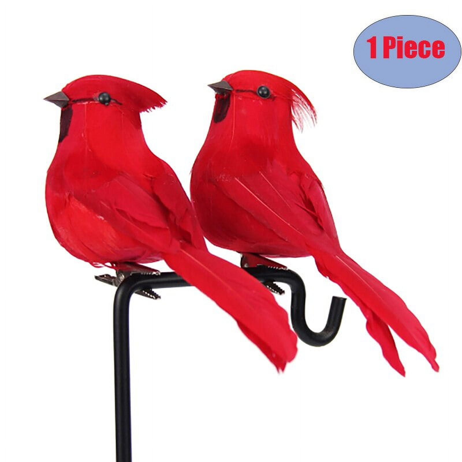 Fuwaxung 1PCS/2PCS Artificial Birds Fake Foam Animal Simulation Feather Birds Models DIY Wedding