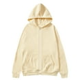 thumbnail image 1 of Fuwddey Hoodies for Men Full Zip Up Fleece Sweatshirt with Pockets Fall Winter Casual Solid Color Pullover Top Shirts Long Sleeve Sports Hooded Blouse, 1 of 6