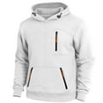 thumbnail image 1 of Fuwddey Hoodies for Men Fall Hooded Sweatshirts Mens Solid Color Sweatshirt Hoodie Fashion Personality Casual Pocket Top Men'S Hooded Sweatshirt, 1 of 4
