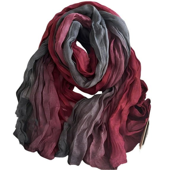 Fuwddey Long Scarf for Women Linen-Cotton Pure Color Large Soft Scarves Shawl Beautiful Light Soft Fashion Solid Scarf Shawl Wrap for Beach