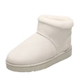 thumbnail image 1 of Fuwddey Mini Boots for Women Thickened Warm Large Size Fall And Winter Style Comfortable Height Enhancing Suede Thick-Soled Women's Ankle Boots Booties, 1 of 9