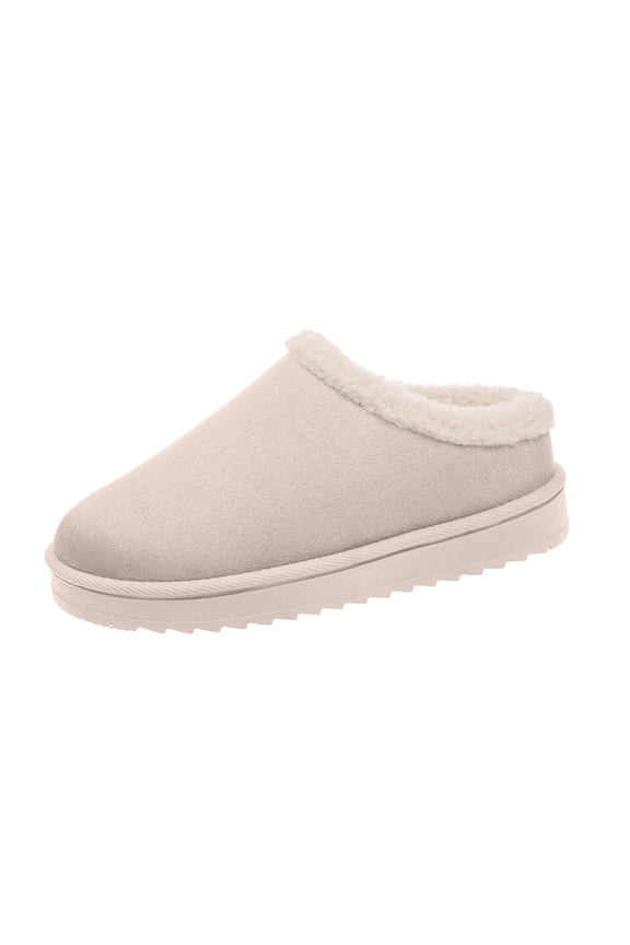 Slippers for Women Suede Mini Boots Warm Comfy Fleece Lining Thick Sole Shoes Housewear Slippers Boot for Outdoor Indoor