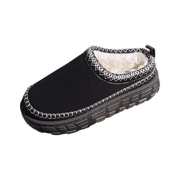 Fuwddey Snow Boots for Women Fashionable And Casual Versatile Round Headed Flat Bottom Women'S Booties