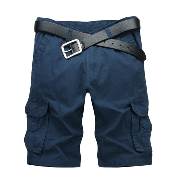 Fsgntruao Summer Cargo Shorts for Men Casual Lightweight Outdoor Work Hiking Shorts for Travel Camping Straight Leg Shorts with Zipper Pockets