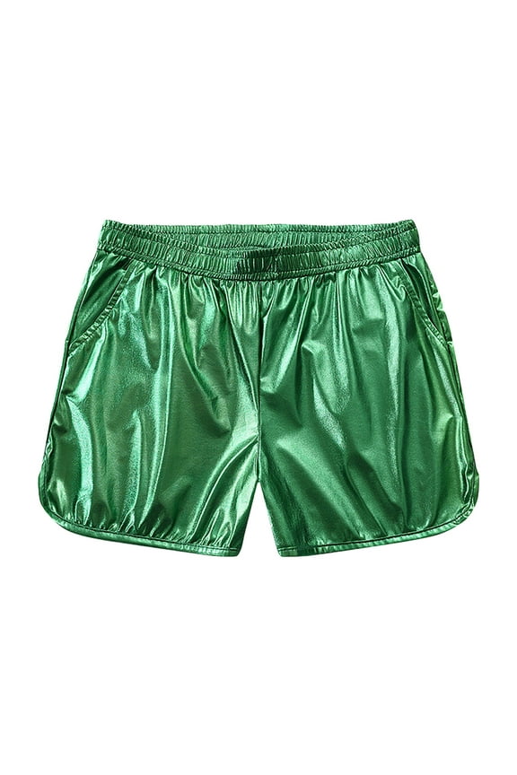 Summer Short for Men Solid Color Pearlite Layer Beach Fitness Run Casual Sports Breathability Super Short Pants