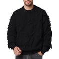 thumbnail image 1 of Fsgntruao Sweater for Men Fall Soft Classic Pullover Top Men'S Solid Color Long Sleeved Round Neck Warm Pullover Knitted Sweater, 1 of 8
