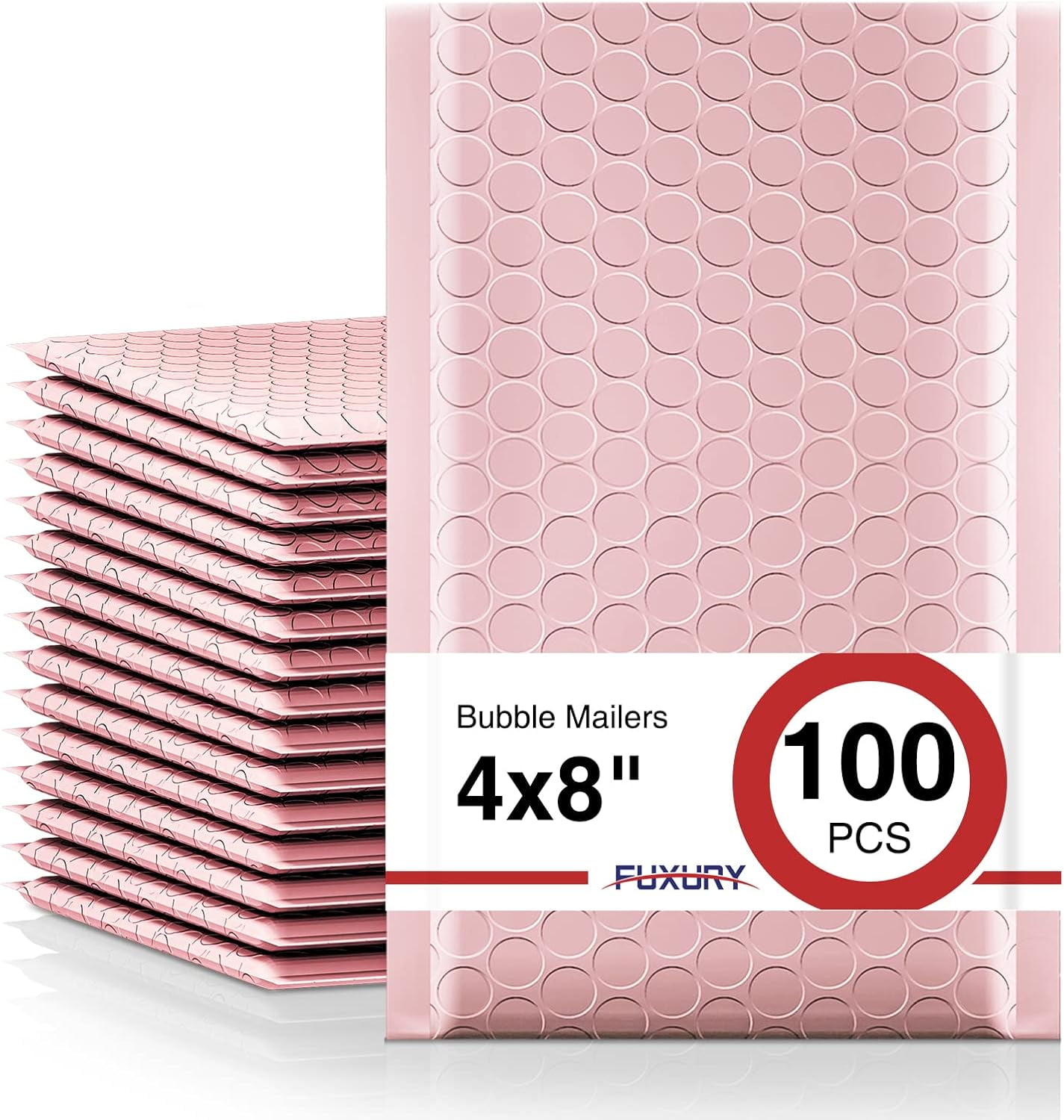 Fuxury Bubble Mailers 4x8 Inch 500 Pack Padded Envelopes Usable Size