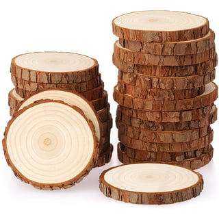 CYEAH 10 Pcs Wood Slices, 5.5-6.5 Inch Unfinished Natural Wood Slice W –  WoodArtSupply