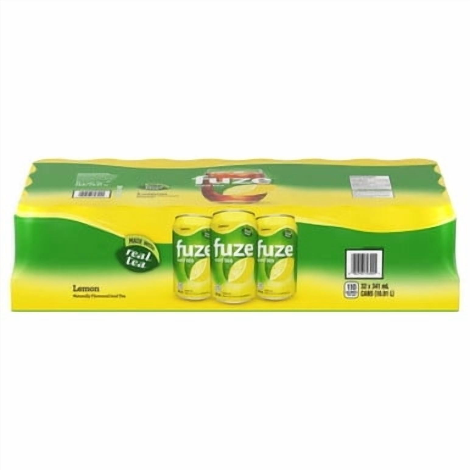 Fuze Lemon Iced Tea Cans 341 ml Bulk- (32/CASE) - Walmart Business