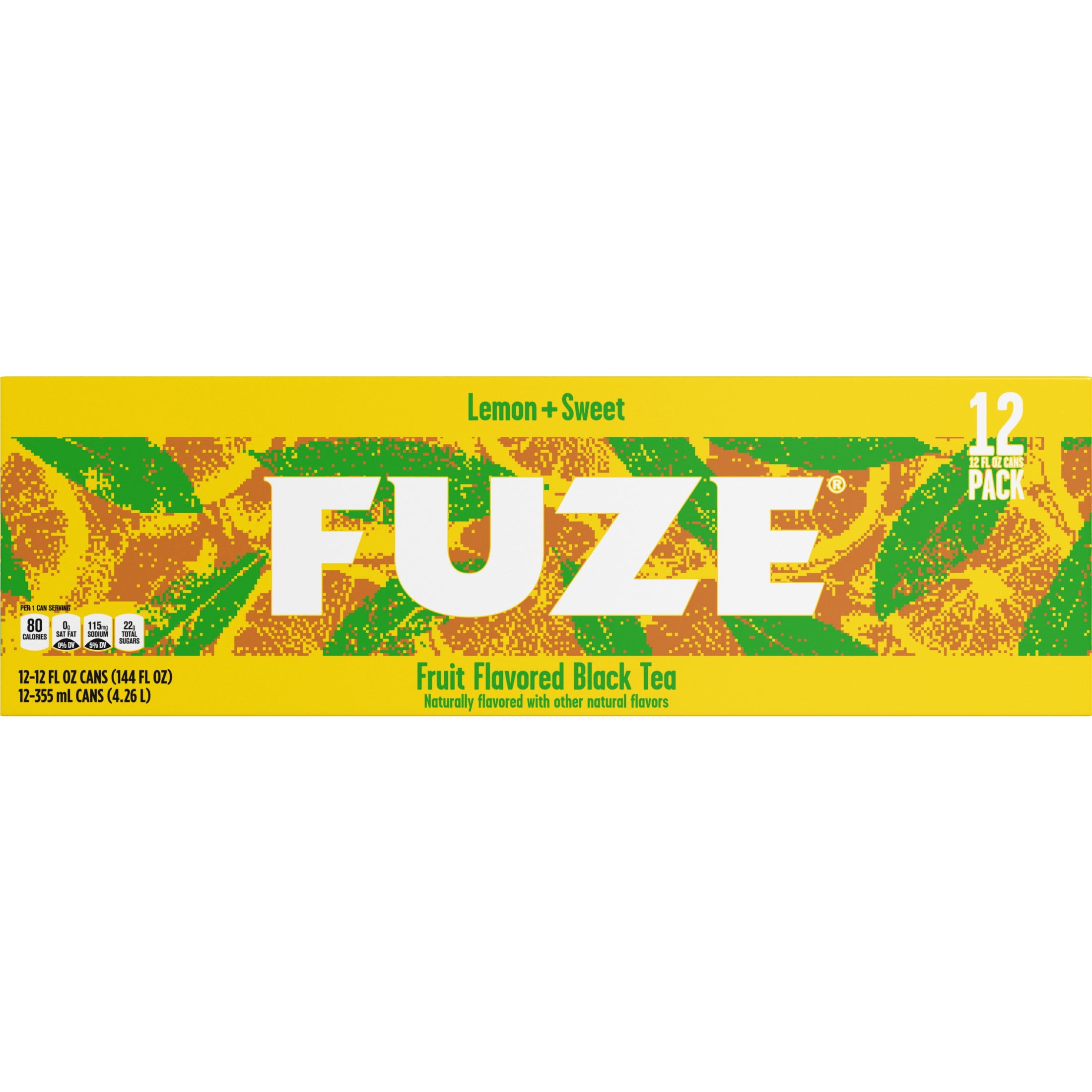 Fuze Lemon + Sweet-KO Fridge Pack Cans, 12 fl oz, 12 Pack