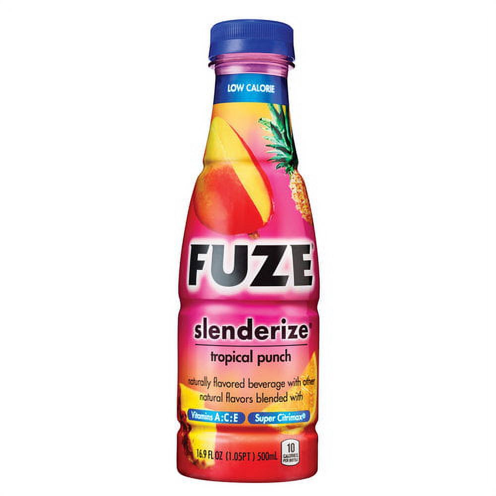 Fuze Slenderize Tropical Punch Beverage, 16.9 Fl. Oz. - image 1 of 9