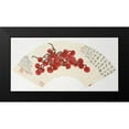 thumbnail image 1 of Fuzhi, Ding 24x14 Black Modern Framed Museum Art Print Titled - Lychees on a Chinese Fan, 1 of 4