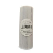 Fuzhou 6inch 12Yd Glitter Tulle Spool White,100% Polyester by the Bolt
