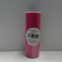 Fuzhou 6inch 12Yd Hot Pink Glitter Tulle Spool,100% Polyester by the Bolt