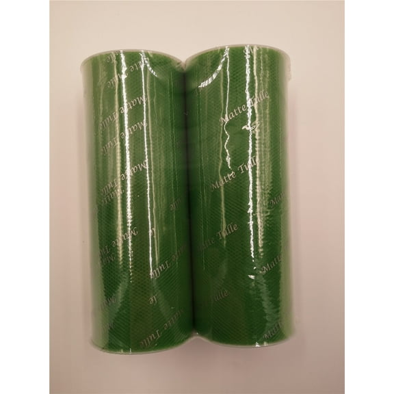 Fuzhou Unbrand 6inch 25Yd Emerald Matte Tulle,100% Polyester by the Bolt