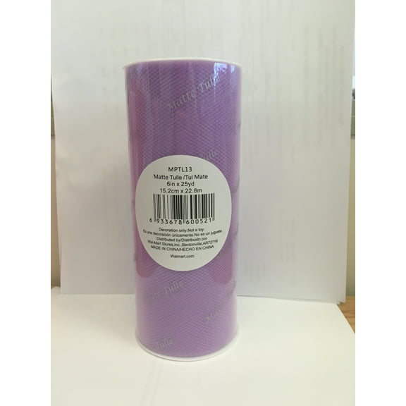 Fuzhou Unbrand 6inch Lavender Matte Tulle,100% Polyester by the Bolt.