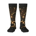 thumbnail image 1 of Fuzoiu 2025 Golden On New Year Print Adult Stockings,Crew Socks,Unisex Fashion Socks, Casual Sports Socks,Comfortable Crew Socks for Everyday Wear and Sports, 1 of 6