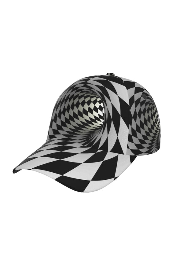 3D Vortex Illusion Print Adjustable Baseball Cap for Men and Women, Unisex Sports Hat, Sun Protection Hat for Running Workouts and Outdoor Activities All Seasons